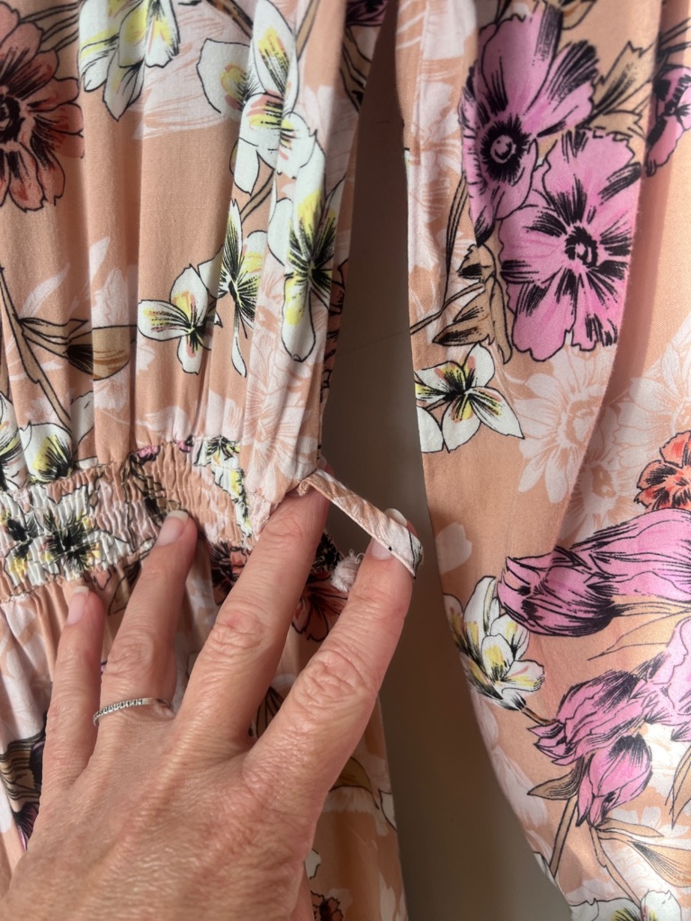 Jaase Floral Ruffle Boho Midi Dress S 🕶️ - Picture 8 of 8